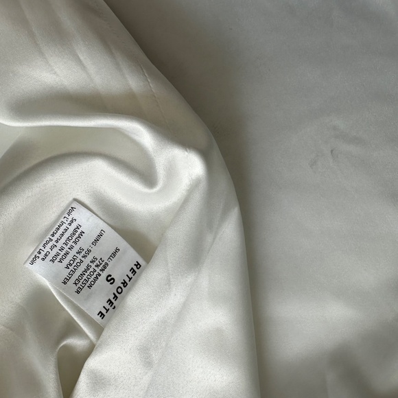 Retrofete SOLENE White Dress Cut Out Pearl Crystal Embellished SMALL - Picture 13 of 15